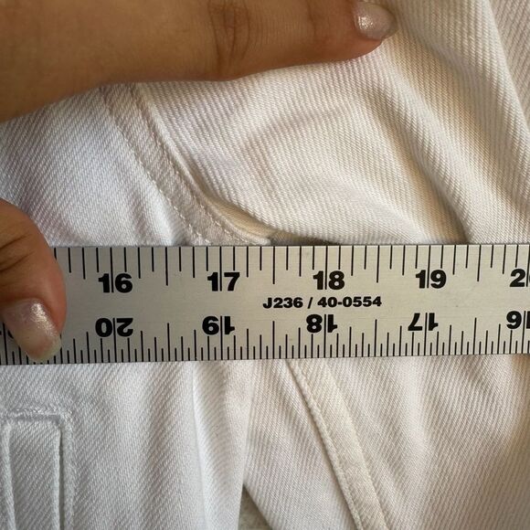 J Crew New‎ classic denim jacket in white Womens XS - Picture 5 of 10